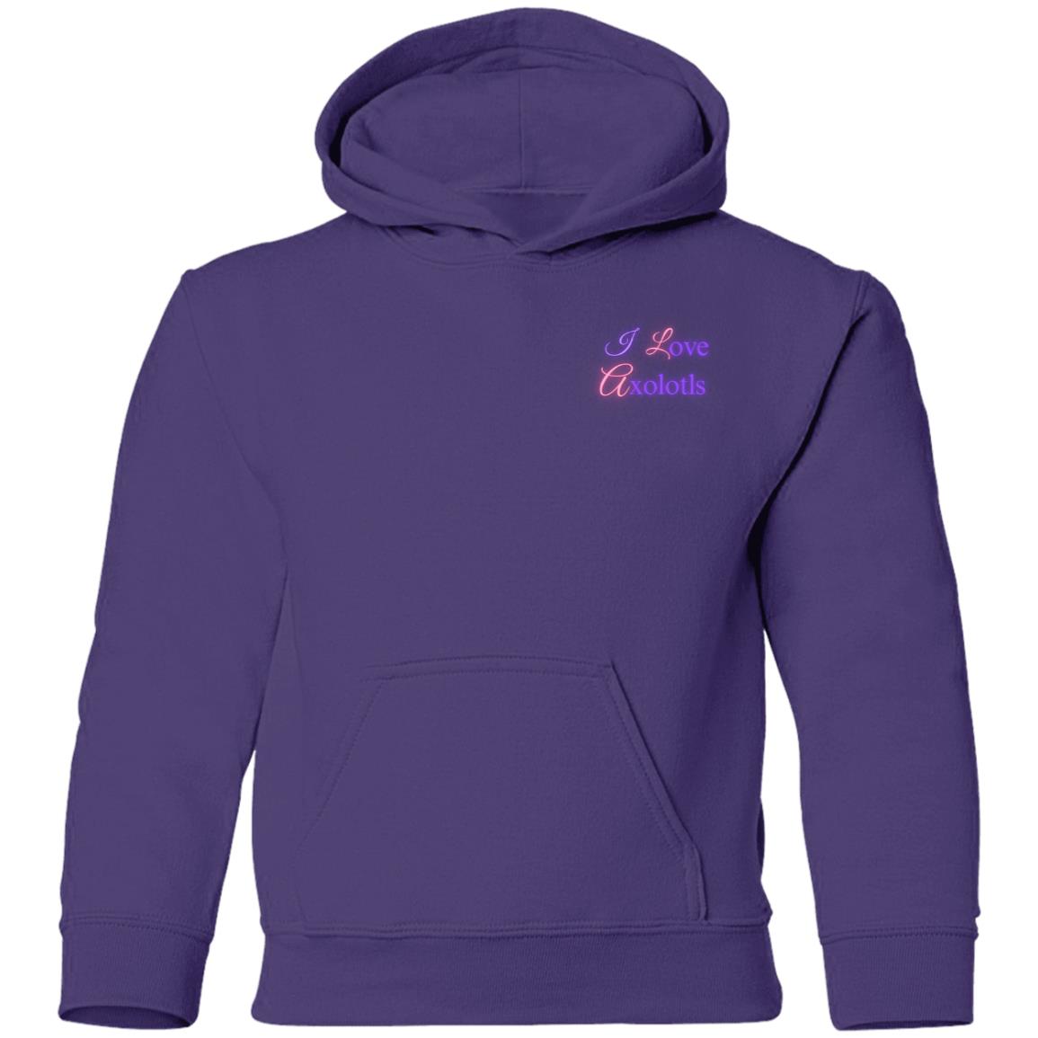 l Love Axolotls Youth Pullover Hoodie