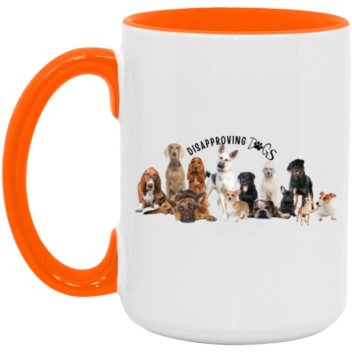 Disapproving Dogs 15oz Accent Mug