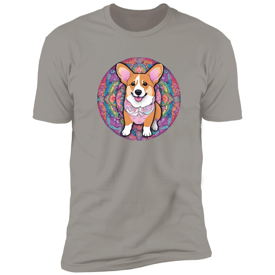 Corgi Mandala Style Premium Short Sleeve Tee