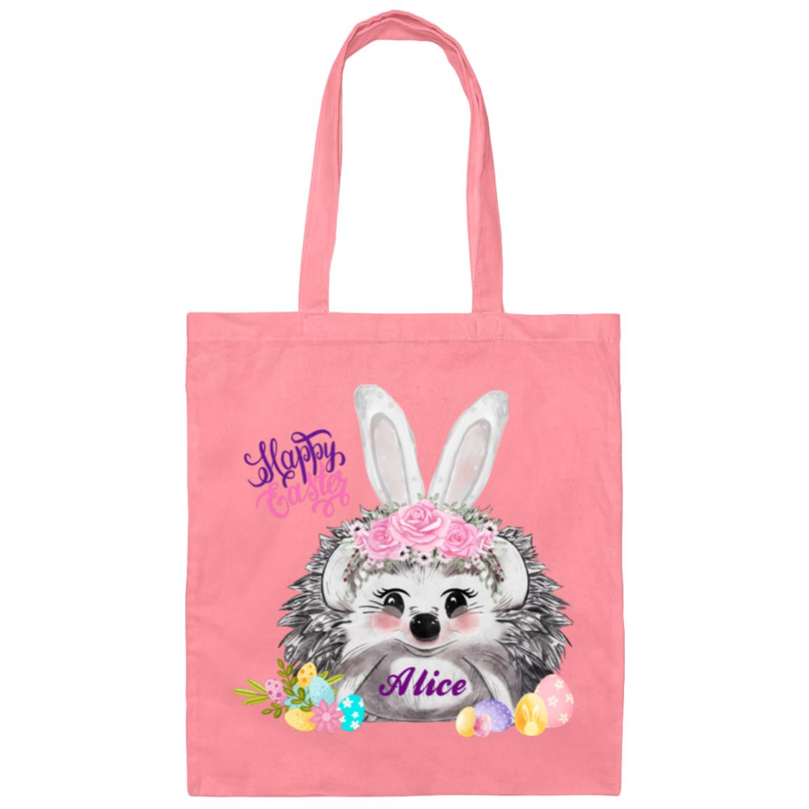 Personalized Easter Hedgehog Tote Bag- Unique Design