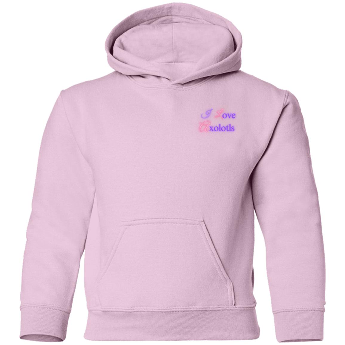 l Love Axolotls Youth Pullover Hoodie