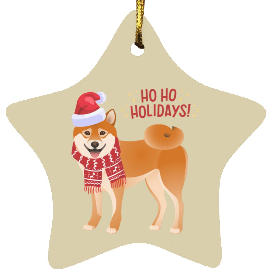 HO HO HOLIDAYS Star Ornament