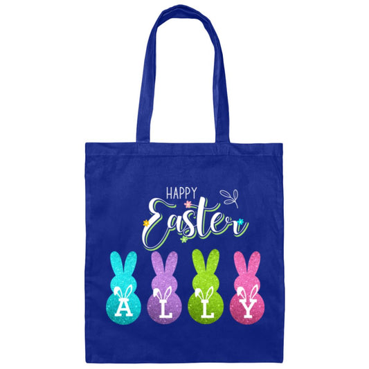 Personalized Peeps Happy Easter Tote Bag- Perfect for those Easter Egg Hunts