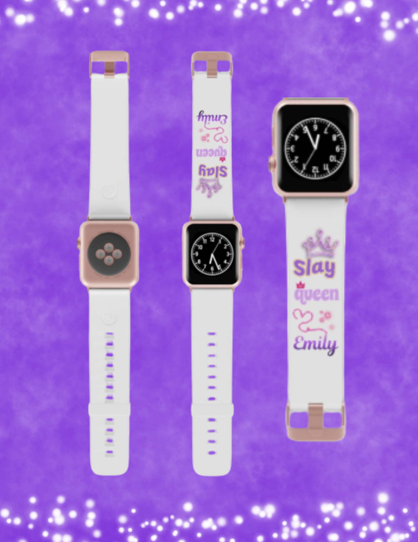 Slay Queen Personalized Apple Watch Band