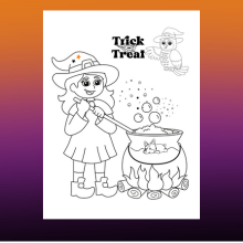 Halloween Coloring Book for Ages 5+