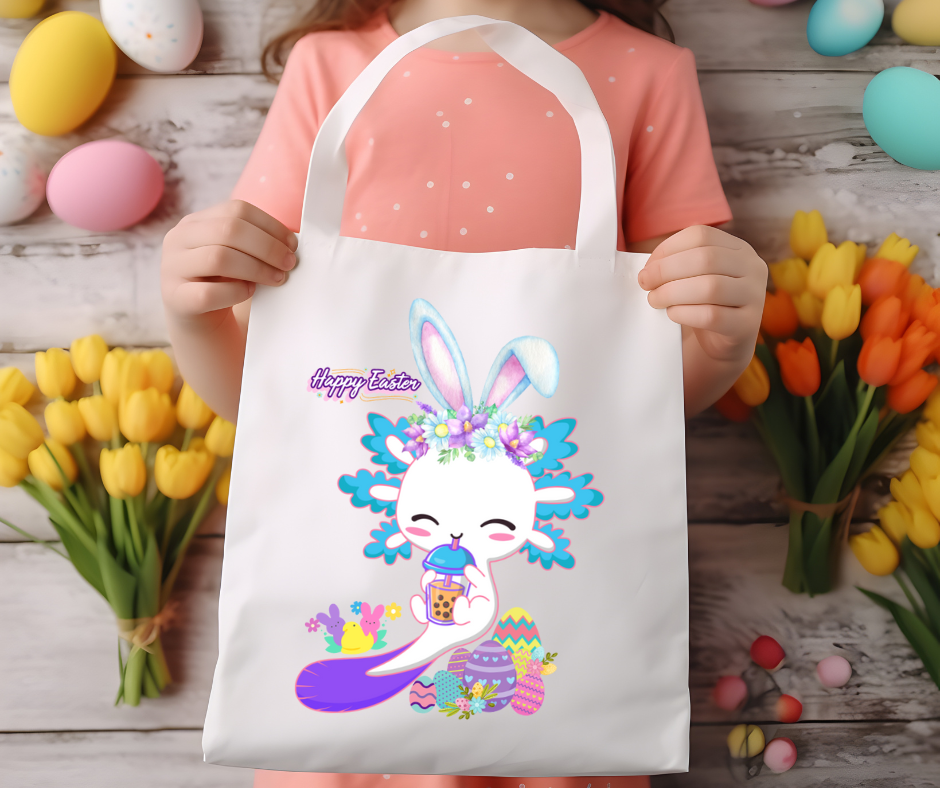 Axolotl Easter Tote Bag