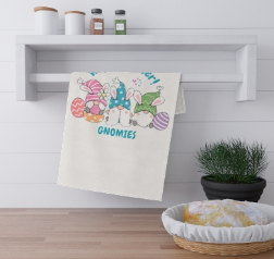 Happy Easter Gnomies Kitchen Towel