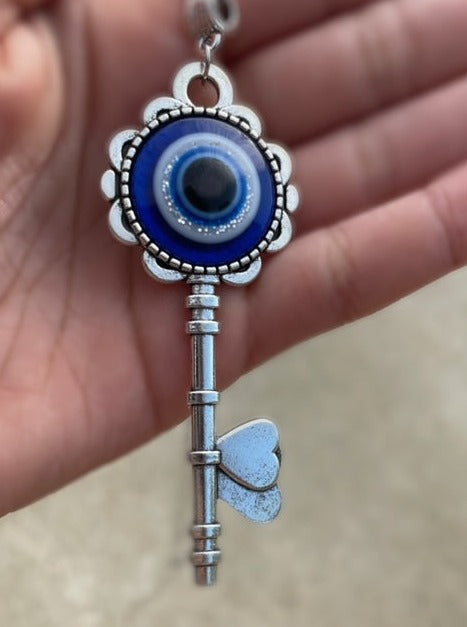 Evil Eye Key Necklace