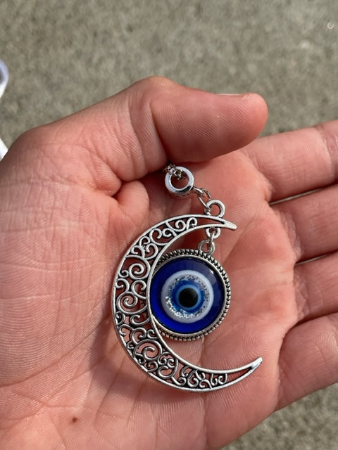 Moon Evil Eye Necklace