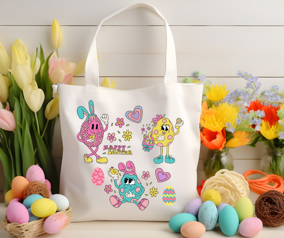 Preppy Aesthetic Easter Tote Bag