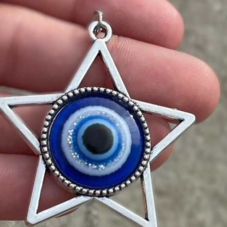 Star Evil Eye Necklace with Adjustable chain